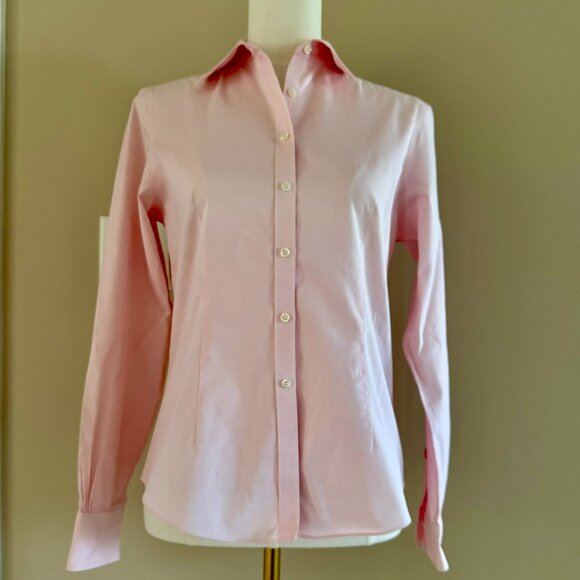 Brooks Brothers | Light Pink No-Iron Cotton Dress Shirt Sz 4 - Picture 2 of 4